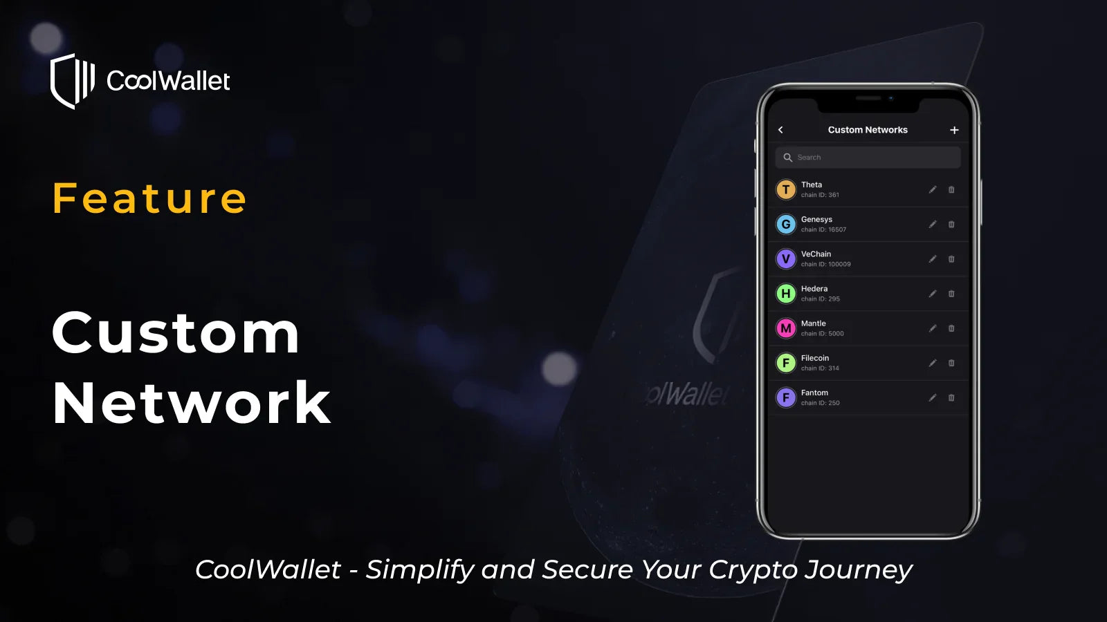Guide for Adding a Custom Network – CoolWallet