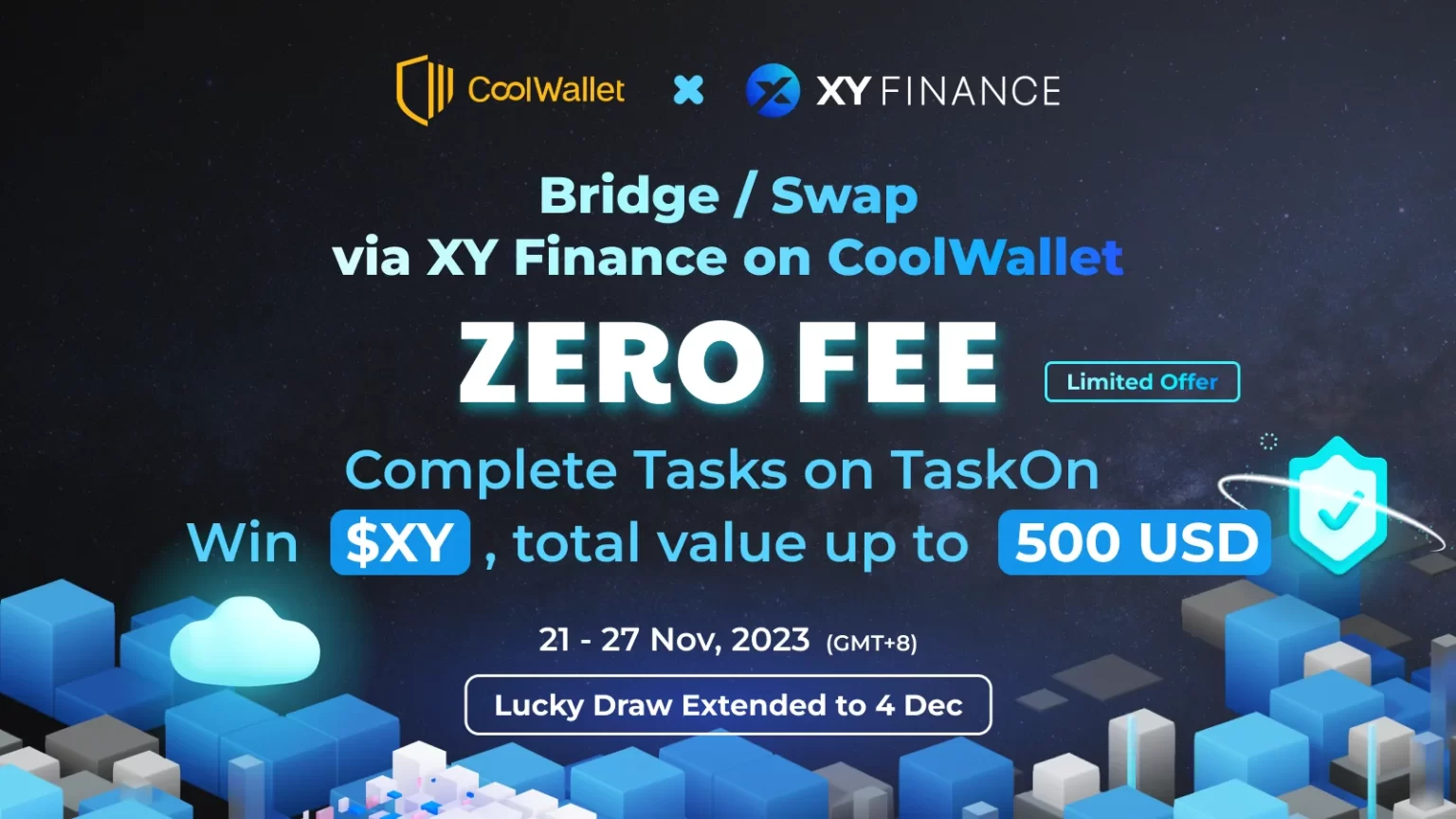 CoolWallet ajoute la fonctionnalité Bridge Swap de XY Finance
