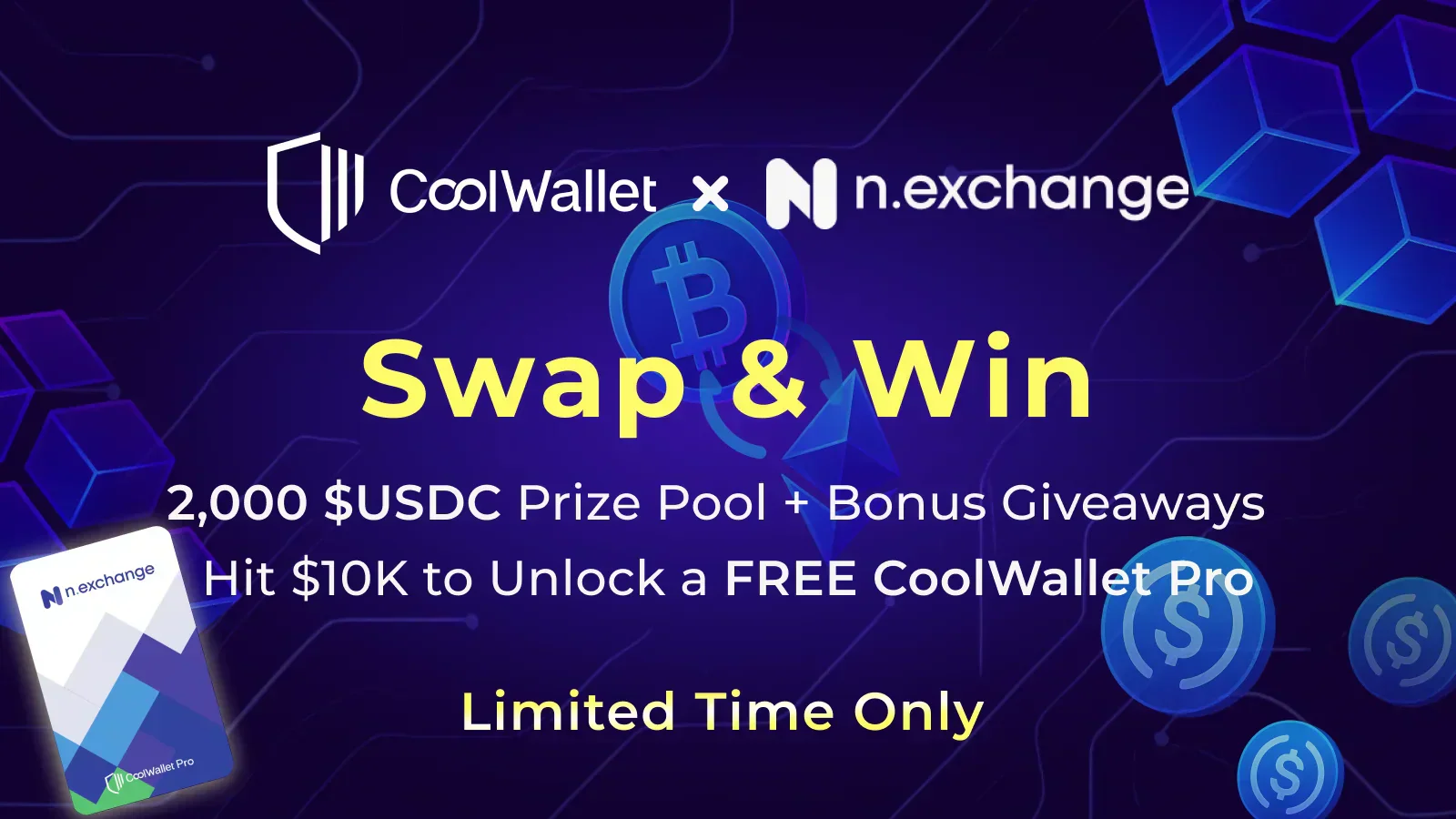Swap & Win | CoolWallet X n.exchange