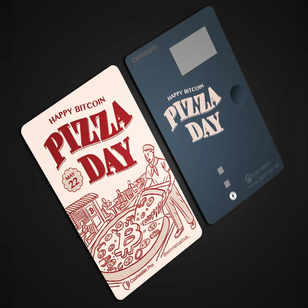 CoolWallet Pro Pizza Day x Retro Red by Winnie Tsai