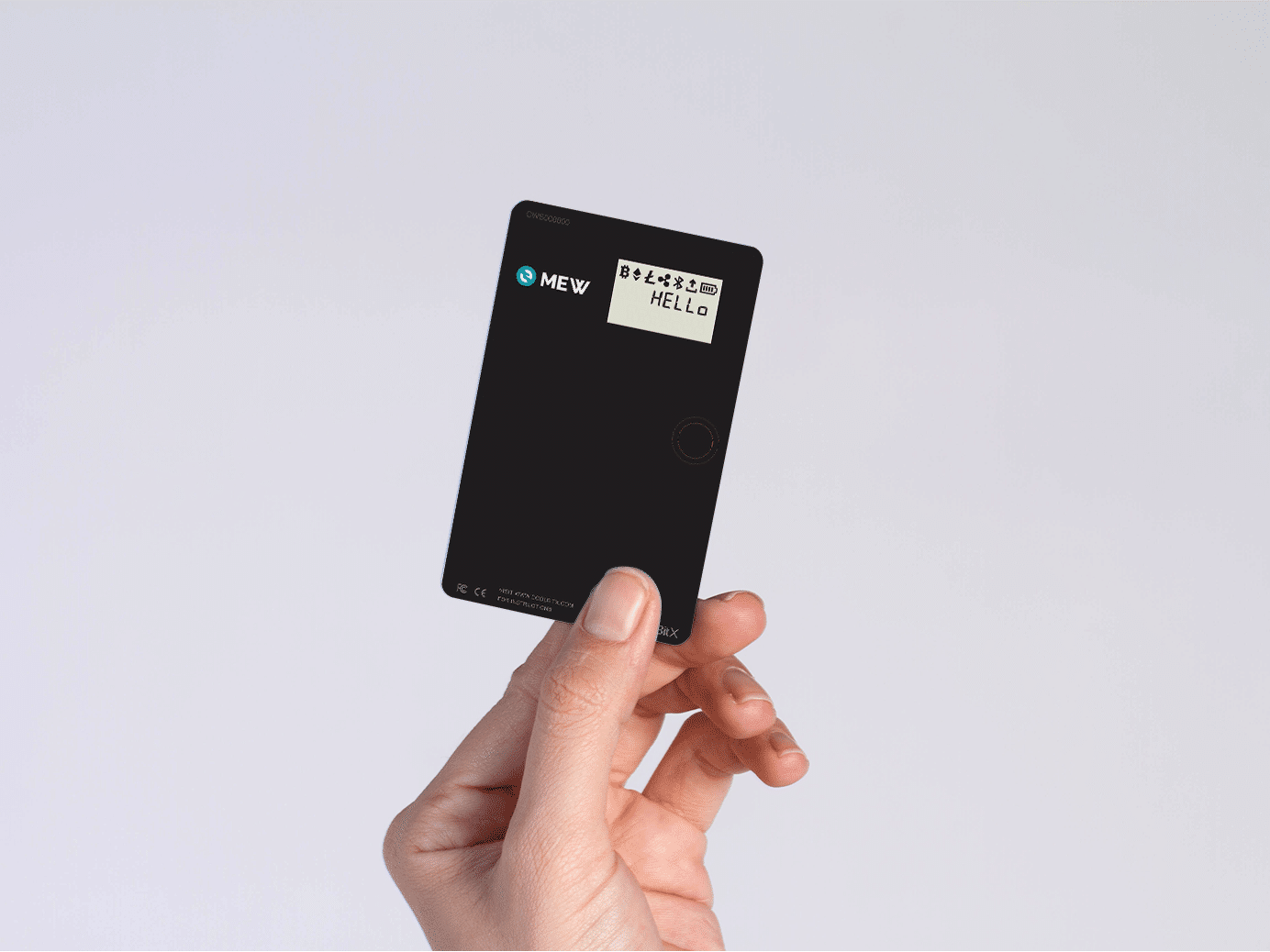 Hand holding CoolWallet S